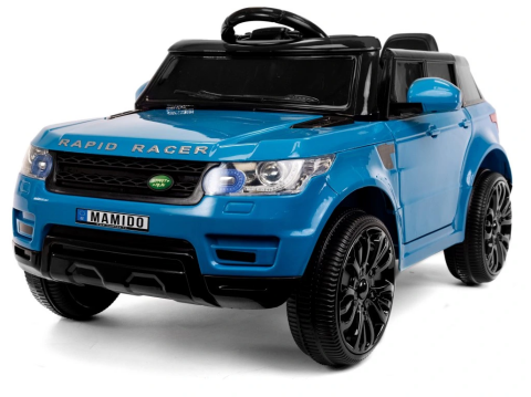 Elektrické autíčko Land Rapid Racer 2x6V, dálkové ovládání - Modré