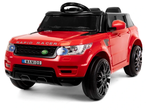 Elektrické autíčko Land Rapid Racer 2x6V, dálkové ovládání - Červené