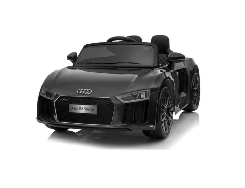 Elektrické autíčko Audi R8 Spyder 2x 6V dálkové ovládání - černé