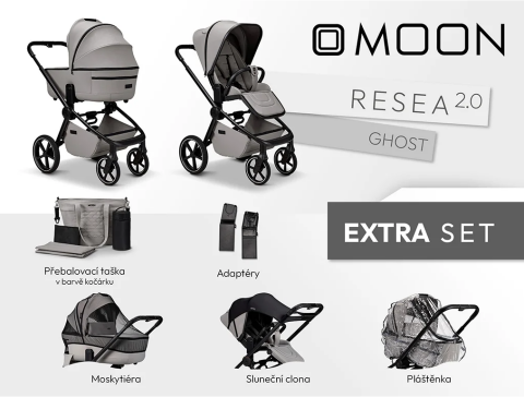 Kočárek MOON RESEA 2.0 Extra set