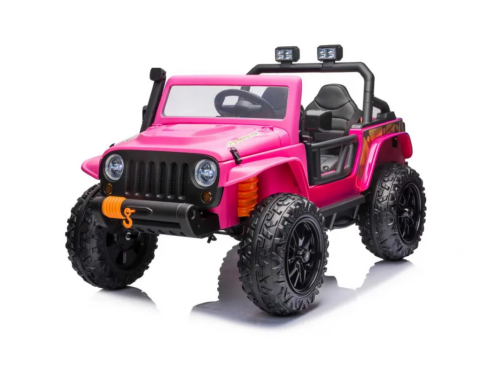 Elektrické autíčko Jeep 4Speed 24V 4x200W s dálkovým ovládáním - Růžové