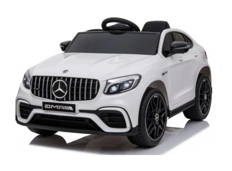 Dětské elektrické autíčko Mercedes Benz GLC 63S 4x45W 12V, dálkové ovládání - Bílé