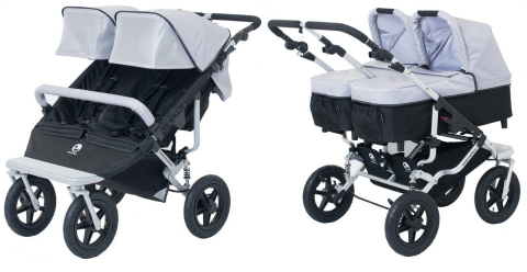 EASYWALKER Duo Plus kombi - Black Silver