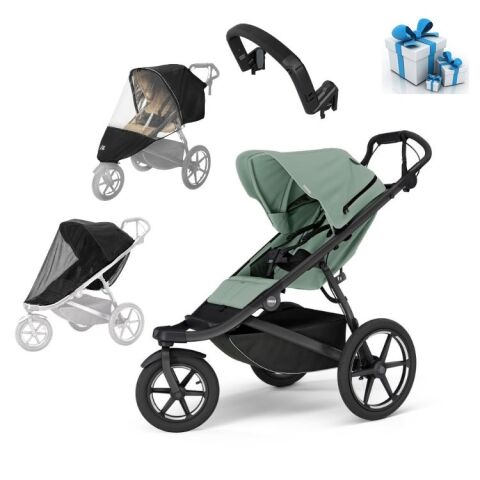 Akční set kočárek Thule Urban Glide 3 + pláštěnka, madlo, moskytiera