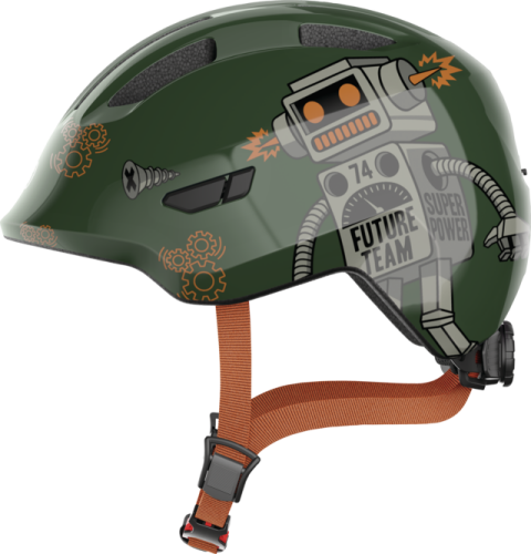 Dětská helma Abus Smiley 3 - green robo