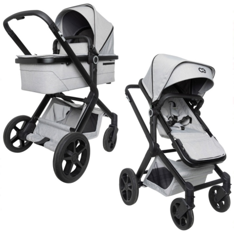 Kombinovaný kočárek Koelstra Next - Soft grey melange