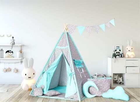 Jasmine Teepee stan pro děti - Mint 01H