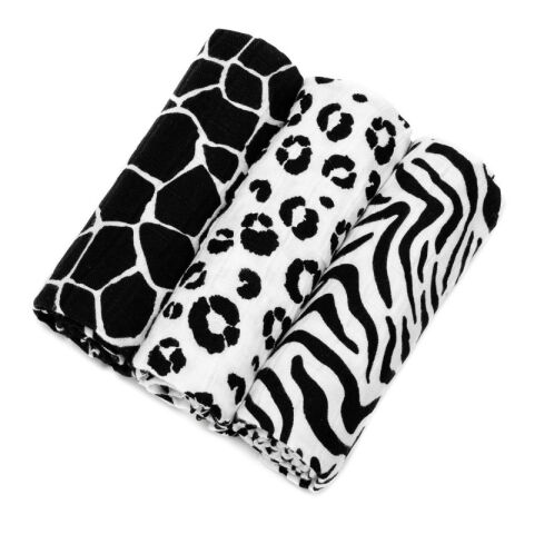 Bio bambusové pleny T-tomi 70x70 cm 3ks - Animal Skin