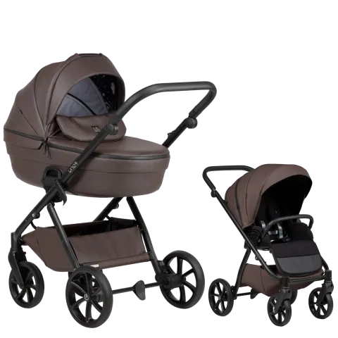 Kombinovaný kočárek Tutis Uno 6+ Leather - Cioccolata 2026