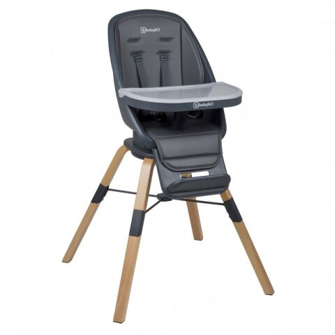 Jídelní židlička BABYGO CAROU 360° - Grey
