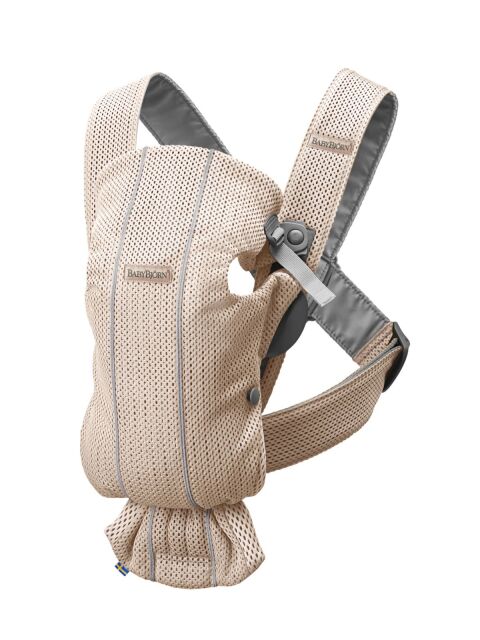 BabyBjörn Nosítko Mini - Pearly Pink 3D Mesh