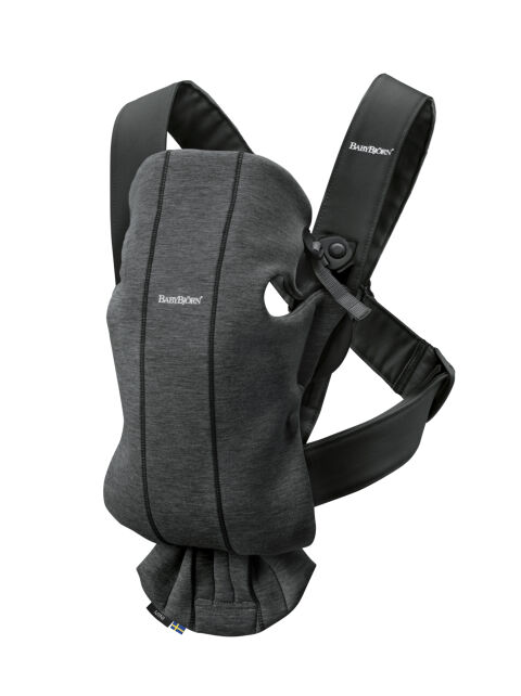 BabyBjörn Nosítko Mini - Charcoal Grey 3D Jersey