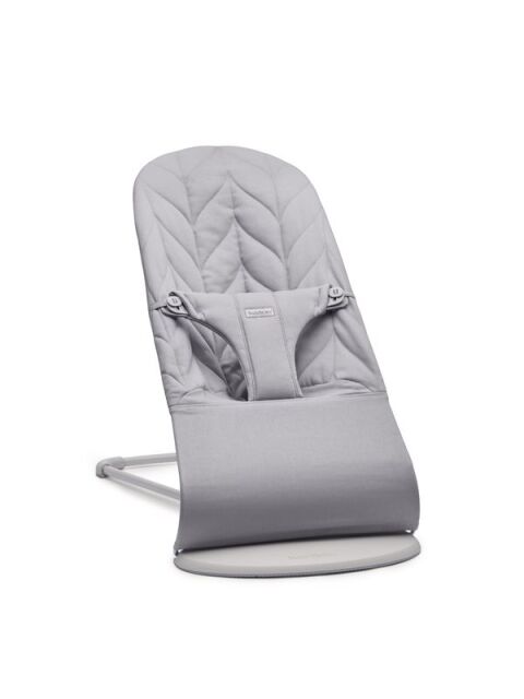 BabyBjörn lehátko Bliss Woven - Light grey Petal