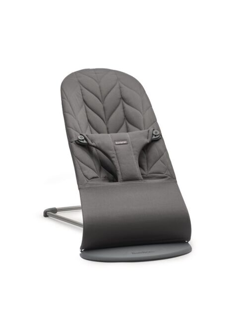 BabyBjörn lehátko Bliss cotton - Anthracite cotton Petal 