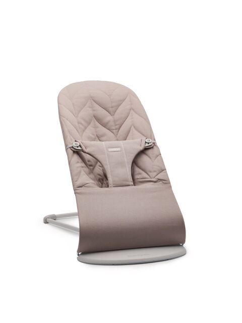BabyBjörn lehátko Bouncer Bliss Woven - Petal Sand grey