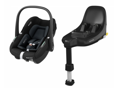 Maxi-Cosi Pebble S autosedačka Tonal + základna FamilyFix S - Black