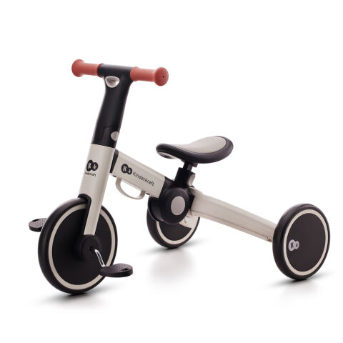 KINDERKRAFT 4TRIKE skládací tříkolka 2v1 - Silver Grey