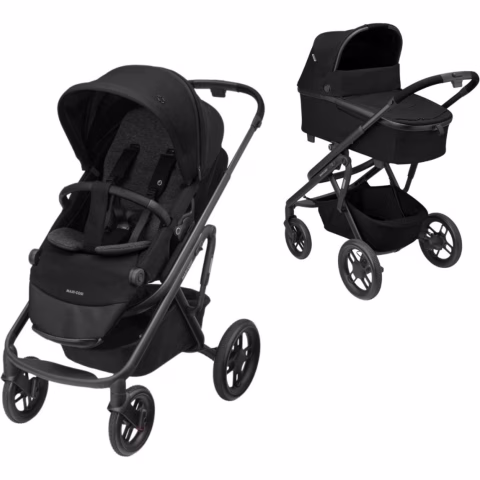 Kočárek Maxi-Cosi Lila XP+ 2v1 + korba  Oria XXL - Essential Black