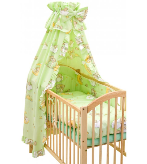 4DÍLNÁ SOUPRAVA DO POSTÝLKY SCARLETT MRÁČEK ZELENÁ