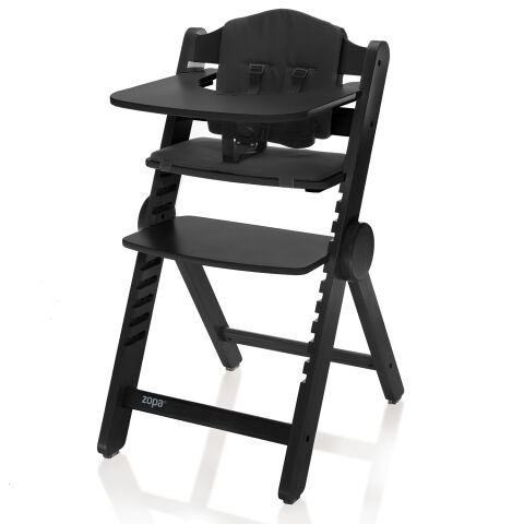 Dřevěná jídelní židlička Zopa Clipp & Clapp - Black