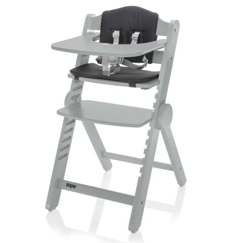 Dřevěná jídelní židlička Zopa Clipp & Clapp - Grey